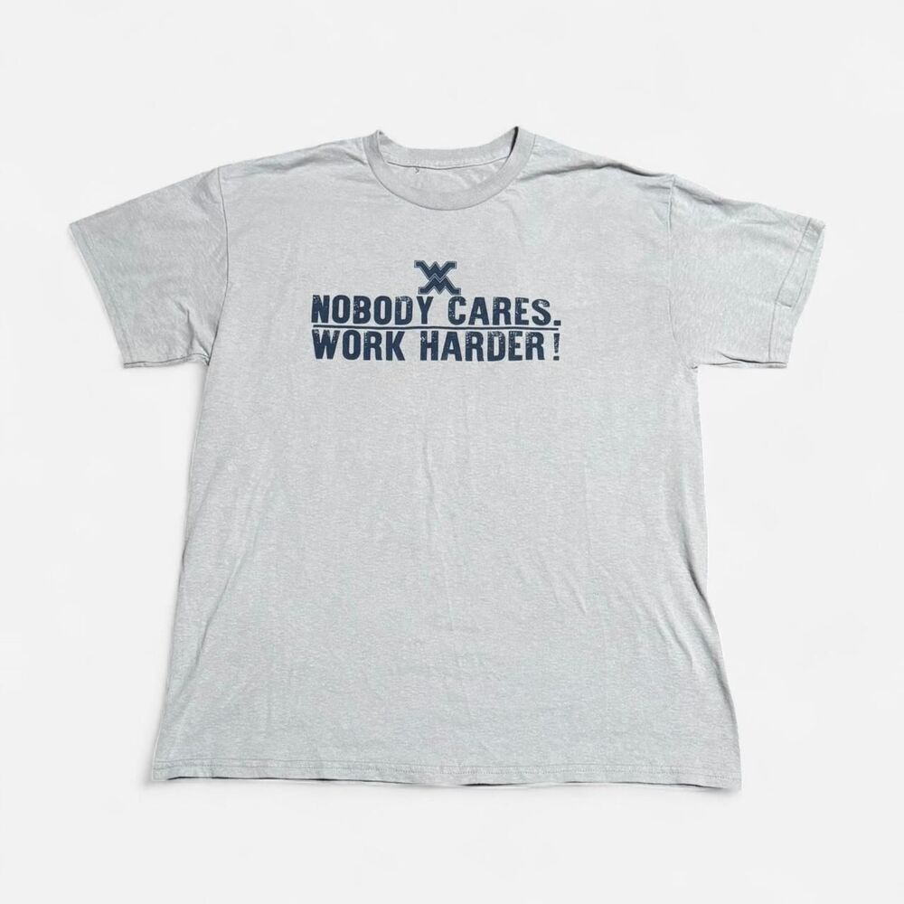 White cotton XL size graphic T shirt
